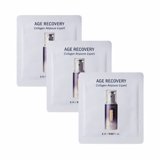 Koncentrēta pretnovecošanās ampula ar kolagēnu ādas tvirtumam un liftinga efektam O HUI Age Recovery Collagen Ampoule Expert 